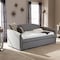 Baxton Studio Lanny Grey Arched Back Sofa Twin Daybed with Roll-Out Trundle Bed 125-6841 - alternate 4